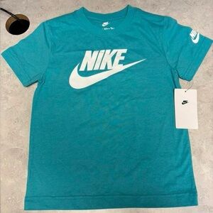 Nike Teal T-Shirt Kids Size 6/7 NWT